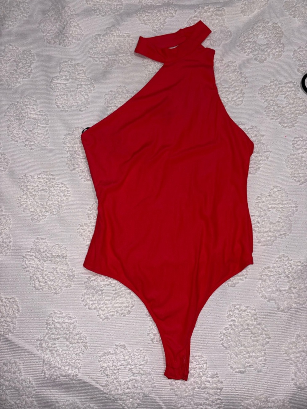 Forever 21 Bright Red Ribbed Tee